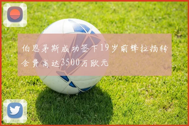 伯恩茅斯成功签下19岁前锋拉扬转会费高达3500万欧元